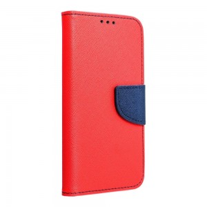 Husă Samsung Galaxy A13 5G / A04s Fancy Book Tip Carte cu Magnet și 2 Sloturi Card + Buzunar - Roșu