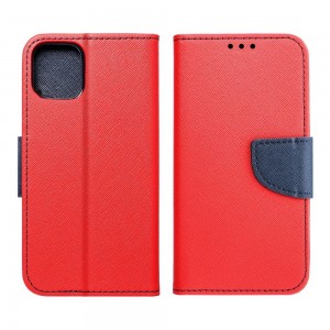 Husă Samsung Galaxy A13 5G / A04s Fancy Book Tip Carte cu Magnet și 2 Sloturi Card + Buzunar - Roșu