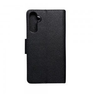 Husă Samsung Galaxy A34 Fancy Book Tip Carte cu Magnet și 2 Sloturi Card + Buzunar - Negru