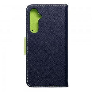Husă Samsung Galaxy S23 FE Fancy Book Tip Carte cu Magnet și 2 Sloturi Card + Buzunar - Albastru