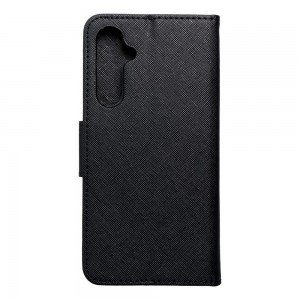 Husă Samsung Galaxy S23 FE Fancy Book Tip Carte cu Magnet și 2 Sloturi Card + Buzunar - Negru
