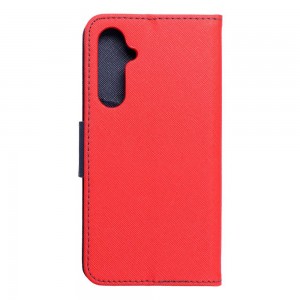 Husă Samsung Galaxy S23 FE Fancy Book Tip Carte cu Magnet și 2 Sloturi Card + Buzunar - Roșu