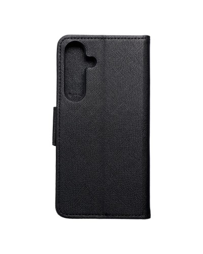 Husă Samsung Galaxy S24 Plus Fancy Book Tip Carte cu Magnet și 2 Sloturi Card + Buzunar - Negru