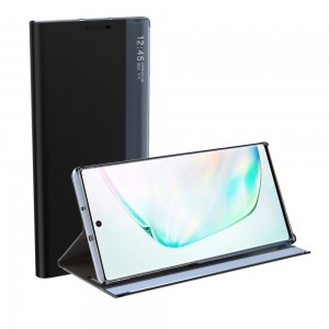 Husă Tip Carte Samsung Galaxy A02s Smart Fiber Case cu Textură Carbon, Slot Card și Stand - Negru