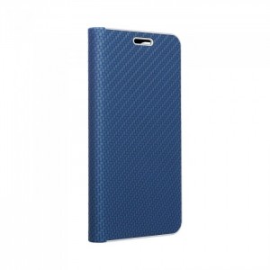 Husă Samsung Galaxy Note 20 Ultra Forcell Luna Book tip carte, ramă metalică, Albastru