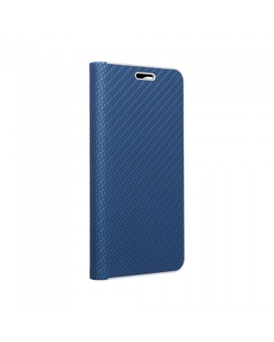 Husă Samsung Galaxy Note 20 Ultra Forcell Luna Book tip carte, ramă metalică, Albastru