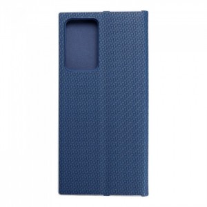Husă Samsung Galaxy Note 20 Ultra Forcell Luna Book tip carte, ramă metalică, Albastru