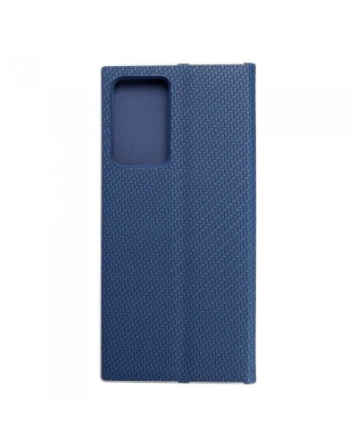 Husă Samsung Galaxy Note 20 Ultra Forcell Luna Book tip carte, ramă metalică, Albastru Husă Samsung Galaxy Note 20 Ultra Forcell Luna Book tip carte, ramă metalică, Albastru