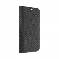 Husă Samsung Galaxy Note 20 Ultra Forcell Luna Book tip carte, ramă metalică, Negru