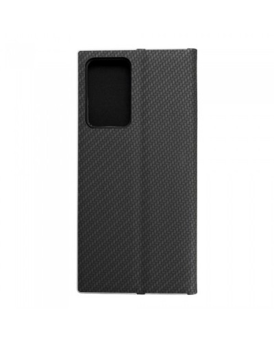 Husă Samsung Galaxy Note 20 Ultra Forcell Luna Book tip carte, ramă metalică, Negru Husă Samsung Galaxy Note 20 Ultra Forcell Luna Book tip carte, ramă metalică, Negru