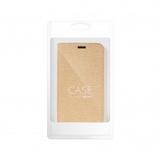 Husă Samsung Galaxy A53 5G Forcell Luna Book tip carte, ramă metalică, Auriu