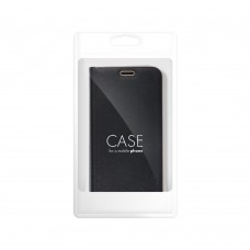 Husă Samsung Galaxy A53 5G Forcell Luna Book tip carte, ramă metalică, Negru