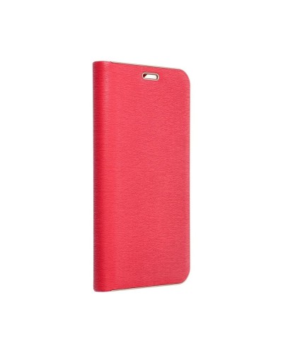 Husă Samsung Galaxy A53 5G Forcell Luna Book tip carte, ramă metalică, Rosu