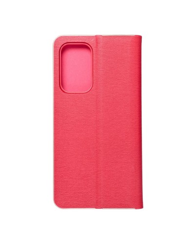 Husă Samsung Galaxy A53 5G Forcell Luna Book tip carte, ramă metalică, Rosu