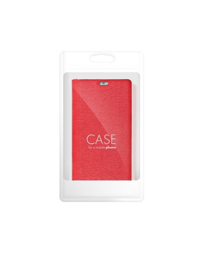 Husă Samsung Galaxy A53 5G Forcell Luna Book tip carte, ramă metalică, Rosu