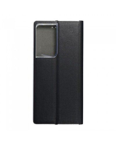 Husă Samsung Galaxy S20 Ultra Forcell Luna Book tip carte, ramă metalică, Negru Husă Samsung Galaxy S20 Ultra Forcell Luna Book tip carte, ramă metalică, Negru