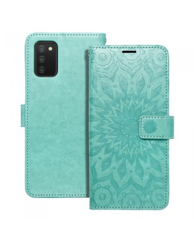 Husă Samsung Galaxy A03s Mezzo Book tip carte, Mandala green