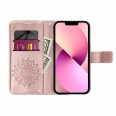 Husă Samsung Galaxy A03s Mezzo Book tip carte, Mandala pink