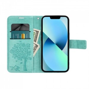 Husă Samsung Galaxy A03s Mezzo Book tip carte, Spring green