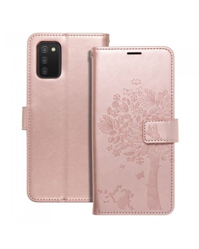 Husă Samsung Galaxy A03s Mezzo Book tip carte, Spring pink