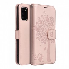 Husă Samsung Galaxy A03s Mezzo Book tip carte, Spring pink