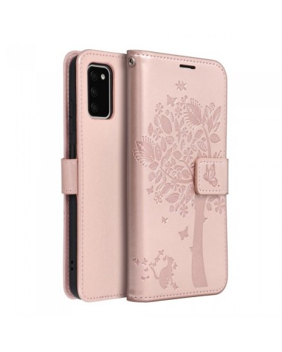 Husă Samsung Galaxy A03s Mezzo Book tip carte, Spring pink