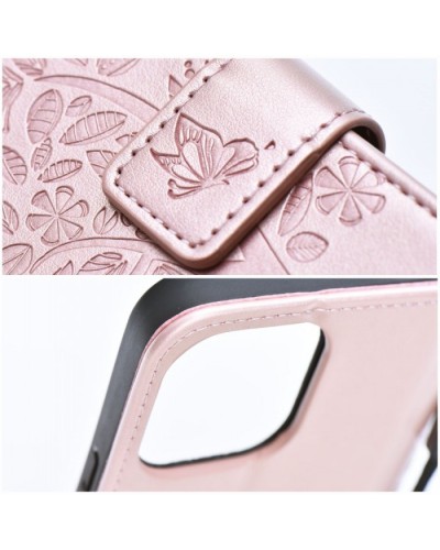 Husă Samsung Galaxy A03s Mezzo Book tip carte, Spring pink