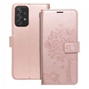 Husă Samsung Galaxy A72 Mezzo Book tip carte, Spring pink