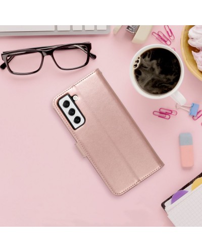 Husă Samsung Galaxy A72 Mezzo Book tip carte, Spring pink