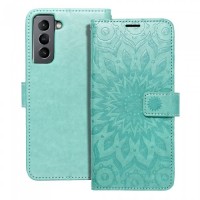 Husă Samsung Galaxy S21 Mezzo Book tip carte, Mandala green
