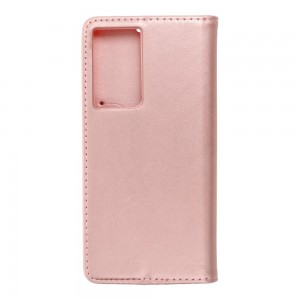 Husă Samsung Galaxy S21 Ultra Magnet Case tip carte, Rose gold