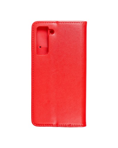 Husă Samsung Galaxy S21 Magnet Case tip carte, Rosu