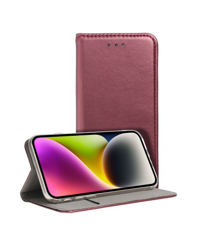 Husa tip carte Samsung Galaxy A23 5G MANGUSTA Magneto Book cu inchidere magnetica - Visiniu