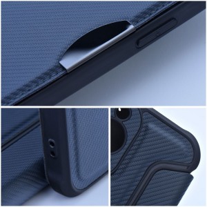 Husă Tip Carte Samsung Galaxy A13 5G / A04s MANGUSTA RAZOR Book Antișoc cu Stand și Slot Card - Albastru