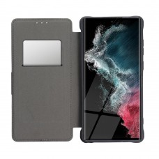 Husă Tip Carte Samsung Galaxy A13 5G / A04s MANGUSTA RAZOR Book Antishock cu Stand și Slot Card - Negru