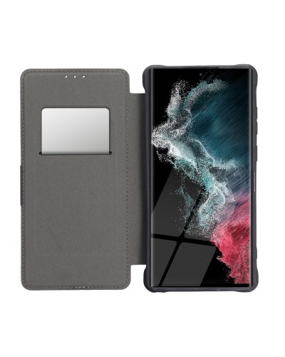 Husă Tip Carte Samsung Galaxy A13 5G / A04s MANGUSTA RAZOR Book Antishock cu Stand și Slot Card - Negru
