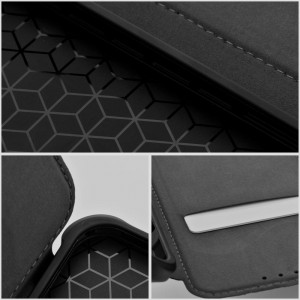 Husă Tip Carte Samsung Galaxy A13 5G / A04s MANGUSTA RAZOR Book Antișoc cu Stand și Slot Card - Negru