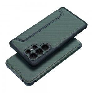 Husă Tip Carte Samsung Galaxy A13 5G / A04s MANGUSTA RAZOR Book Antișoc cu Stand și Slot Card - Verde