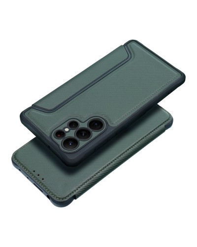 Husă Tip Carte Samsung Galaxy A13 5G / A04s MANGUSTA RAZOR Book Antishock cu Stand și Slot Card - Verde