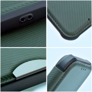 Husă Tip Carte Samsung Galaxy A13 5G / A04s MANGUSTA RAZOR Book Antișoc cu Stand și Slot Card - Verde