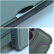 Husă Tip Carte Samsung Galaxy A13 5G / A04s MANGUSTA RAZOR Book Antishock cu Stand și Slot Card - Verde