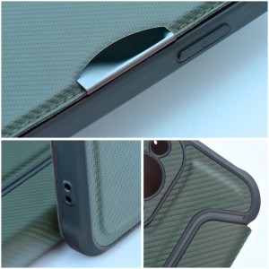 Husă Tip Carte Samsung Galaxy A13 5G / A04s MANGUSTA RAZOR Book Antișoc cu Stand și Slot Card - Verde