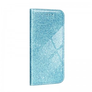 Husă Samsung Galaxy A02s Shining Case Book tip carte, Albastru