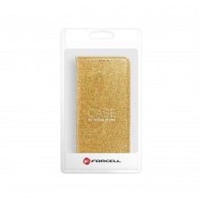 Husă Samsung Galaxy A02s Shining Case Book tip carte, Auriu
