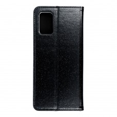 Husă Samsung Galaxy A02s Shining Case Book tip carte, Negru