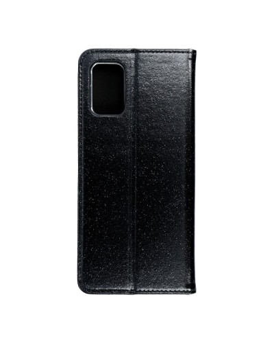 Husă Samsung Galaxy A02s Shining Case Book tip carte, Negru