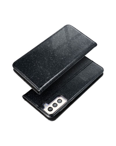 Husă Samsung Galaxy A02s Shining Case Book tip carte, Negru
