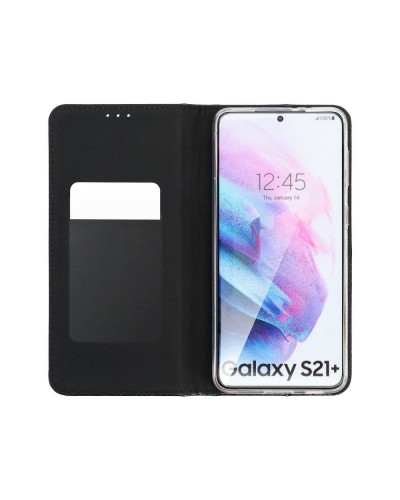 Husă Samsung Galaxy A02s Shining Case Book tip carte, Negru