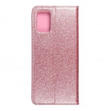 Husă Samsung Galaxy A02s Shining Case Book tip carte, Roz