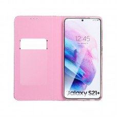 Husă Samsung Galaxy A02s Shining Case Book tip carte, Roz